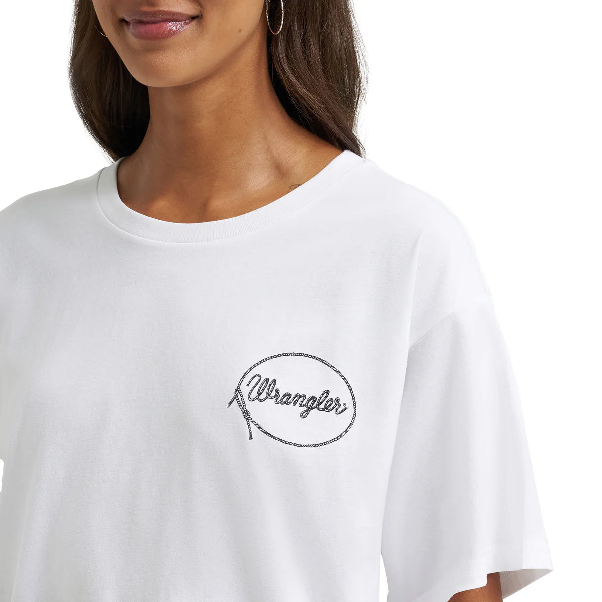 Wrangler Oversized Rodeo T-Shirt in White (Women's)