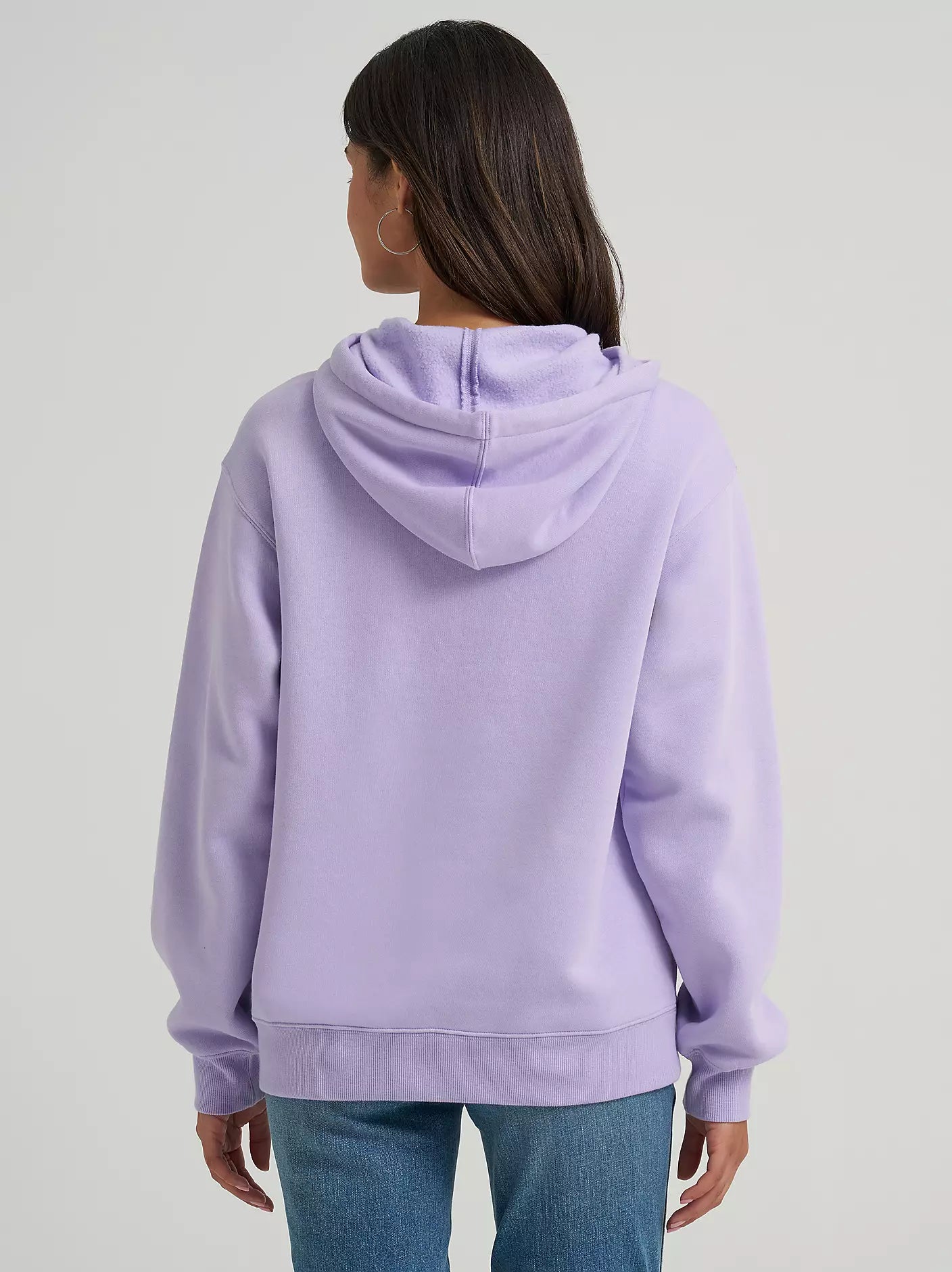 Wrangler Wide Open Spaces Logo Hoodie in Purple Pastel (Women's)
