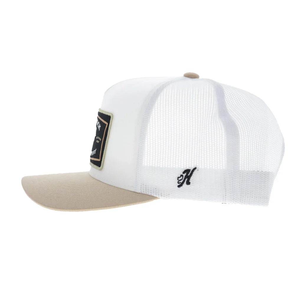 Hooey - Rank Stock White/Tan 5-Panel Trucker Hat