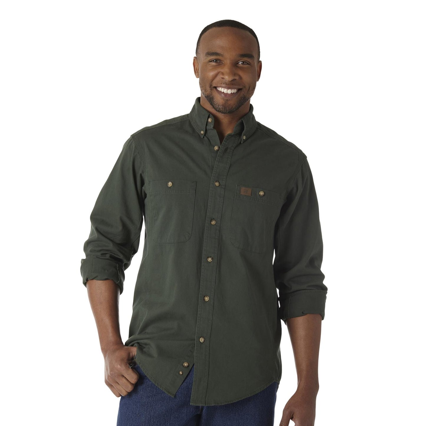 Wrangler Logger Shirt Work Shirt - Green (Men's)
