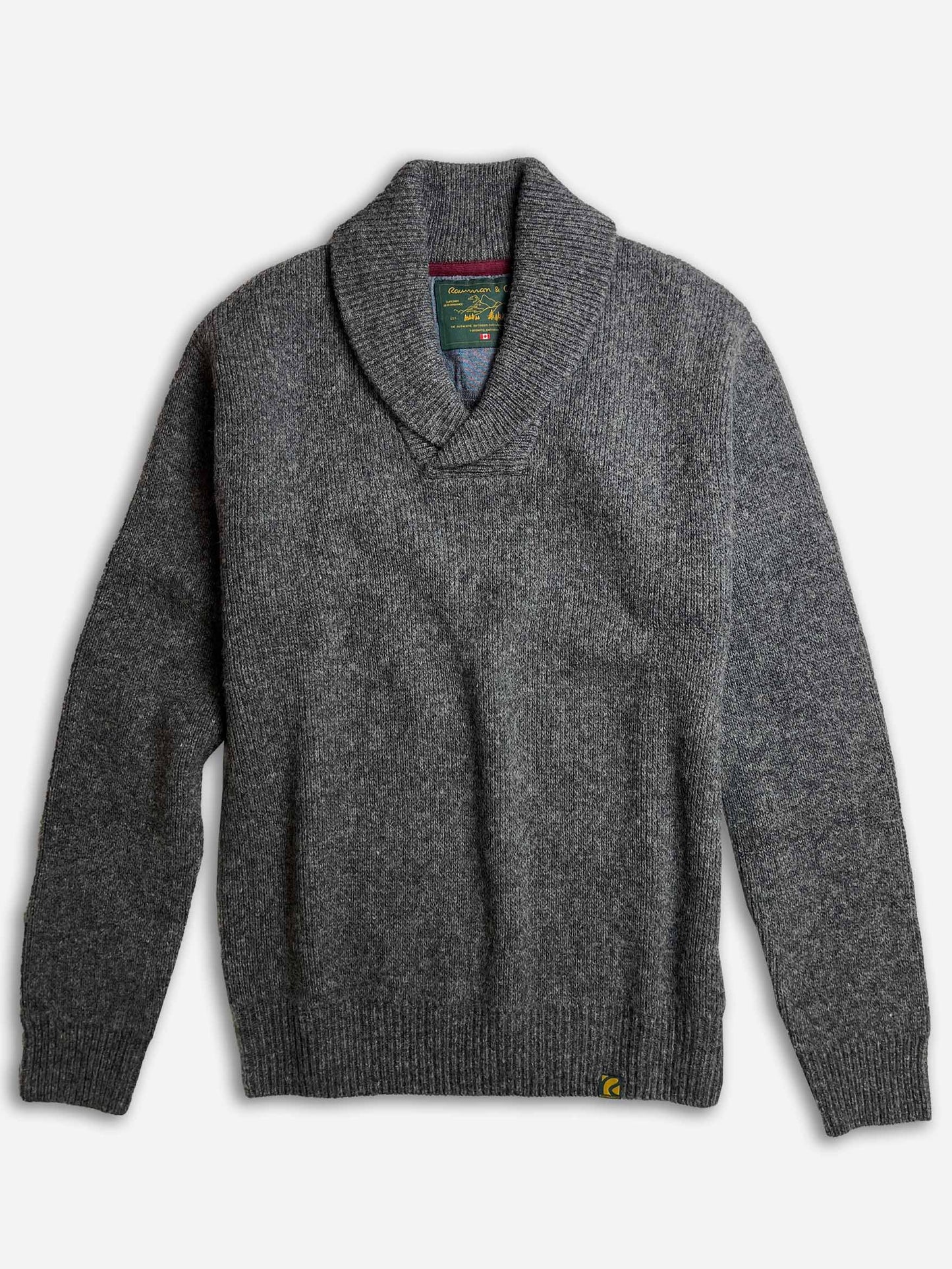 Rawman & Co - Grey Shawl Neck