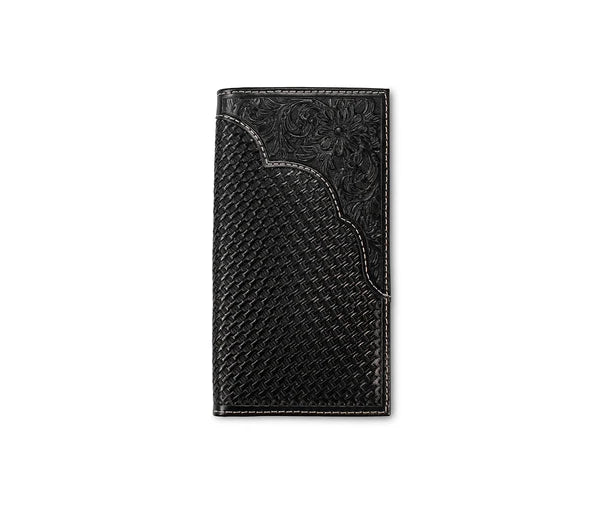 3D Belt Company Basket Weave Overlay Rodeo Wallet