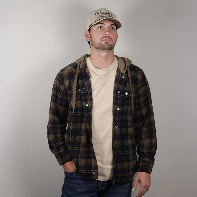 Hooey Collins Fleece Jacket in Dark Brown (Men's)