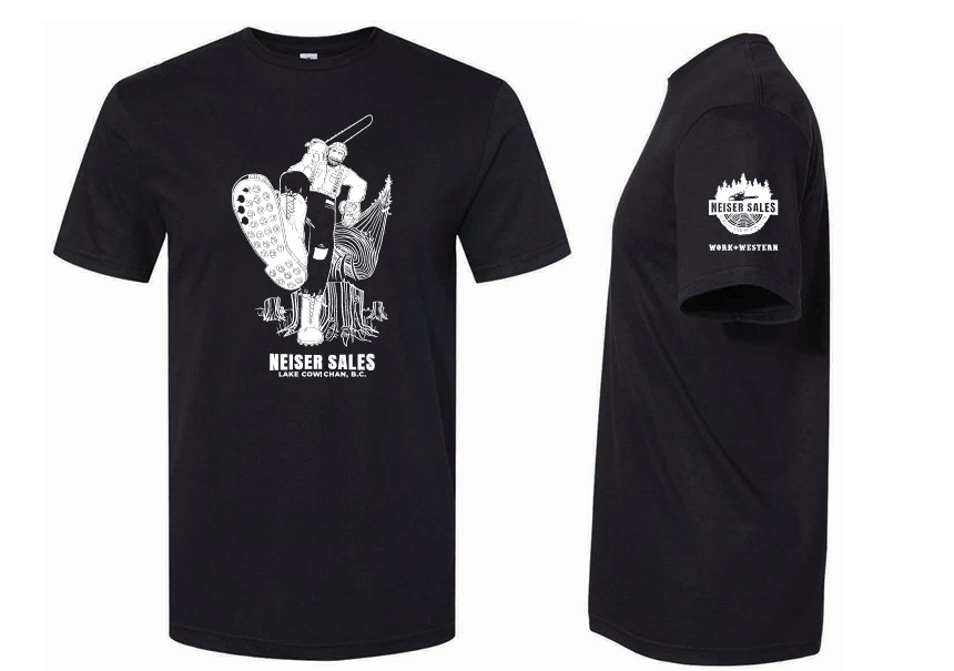 Neiser Sales Classic Logger, Lake Cowichan T-shirt (black)