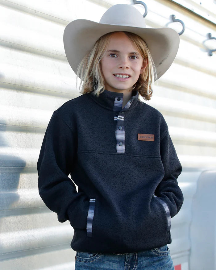 Cinch Knit Pullover in Blue (Youth)