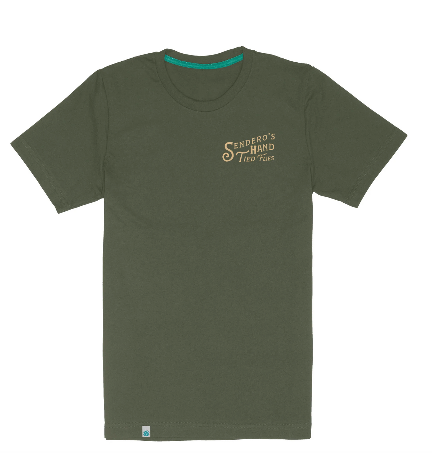 Sendero Hand Tied Flies T-Shirt - Army Green (Men's)