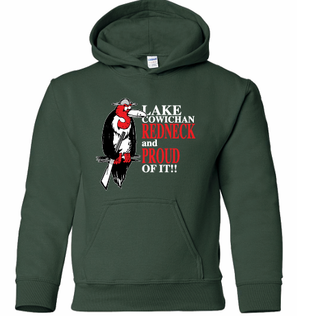 Lake Cowichan Redneck Hoodie - Forest Green (Youth)