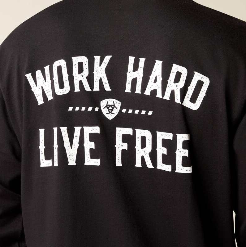 Ariat Rebar Cotton Strong - Work Hard Live Free - (Men's)