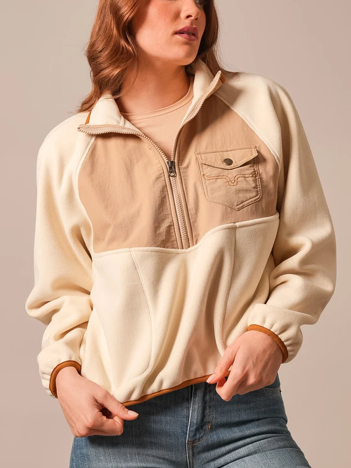 Kimes Ranch Indie 1/2 Zip Pullover in Natural (Women's)