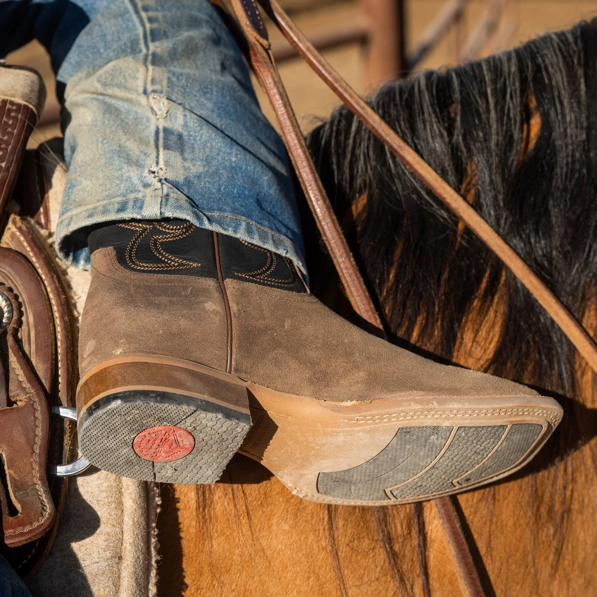 Hyer - Axtell Western Boot in Tan/Black