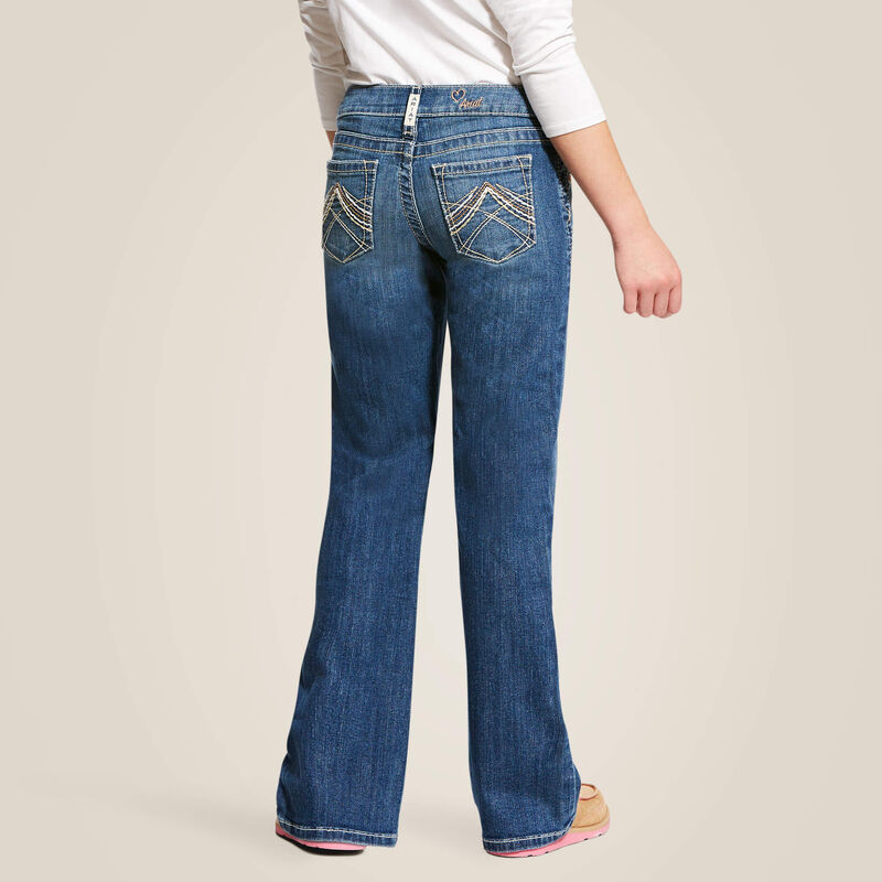 Ariat Whipstitch Boot Cut Jean in Eleanor (Girl's)