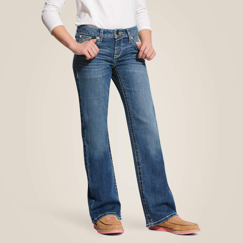 Ariat Whipstitch Boot Cut Jean in Eleanor (Girl's)