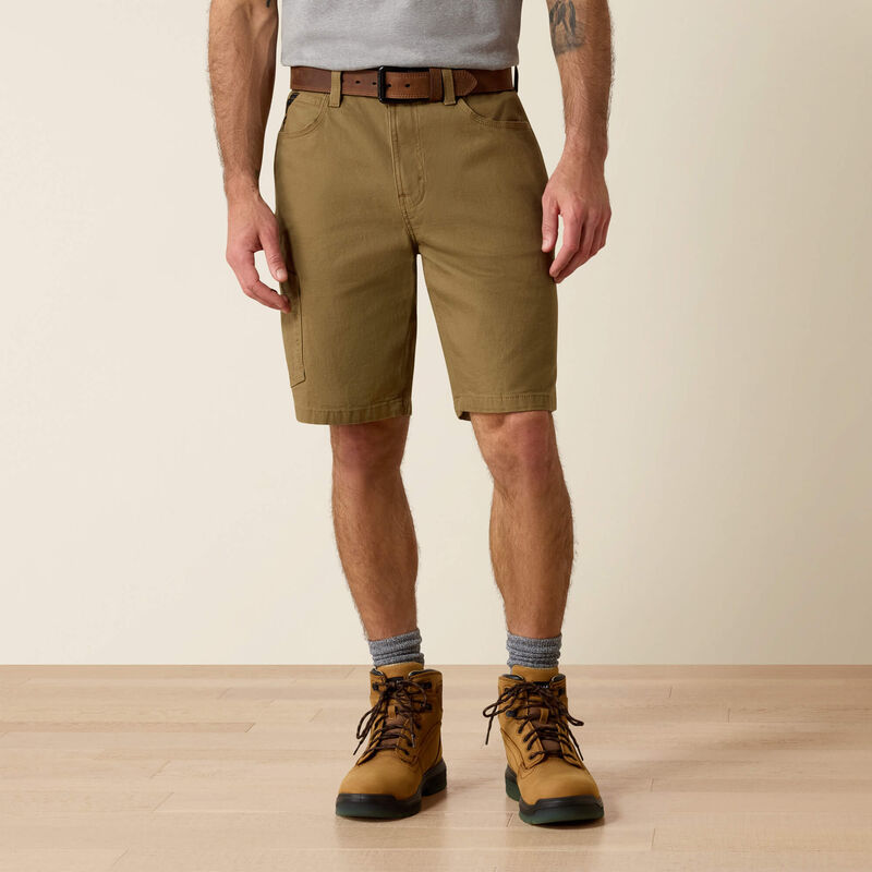 Ariat Rebar DuraStretch Made Tough 10" Short in Field Khaki (Men's)