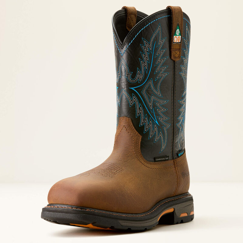 Ariat WorkHog CSA H20 Composite Toe Boot in Tumbled Bark/Twilight (Men's)