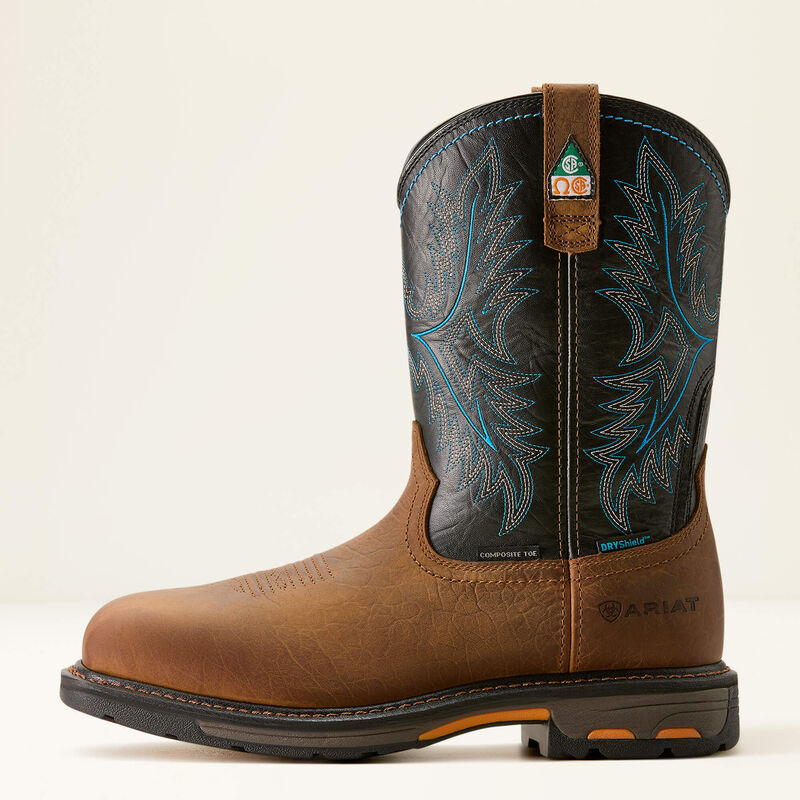 Ariat WorkHog CSA H20 Composite Toe Boot in Tumbled Bark/Twilight (Men's)