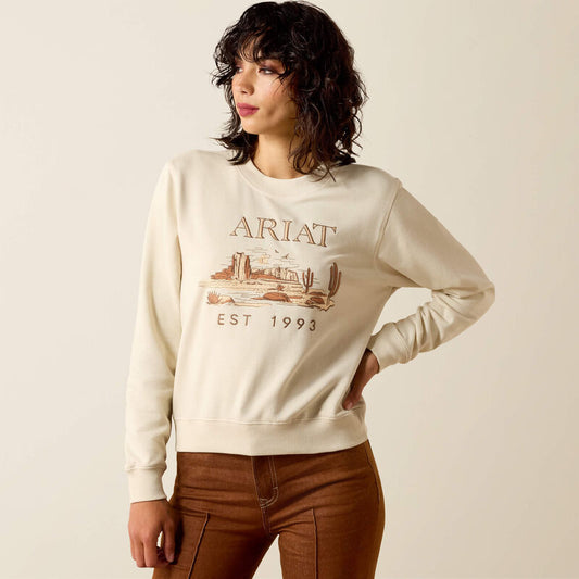 Ariat Essential Crewneck in Summer Sand (Women's)