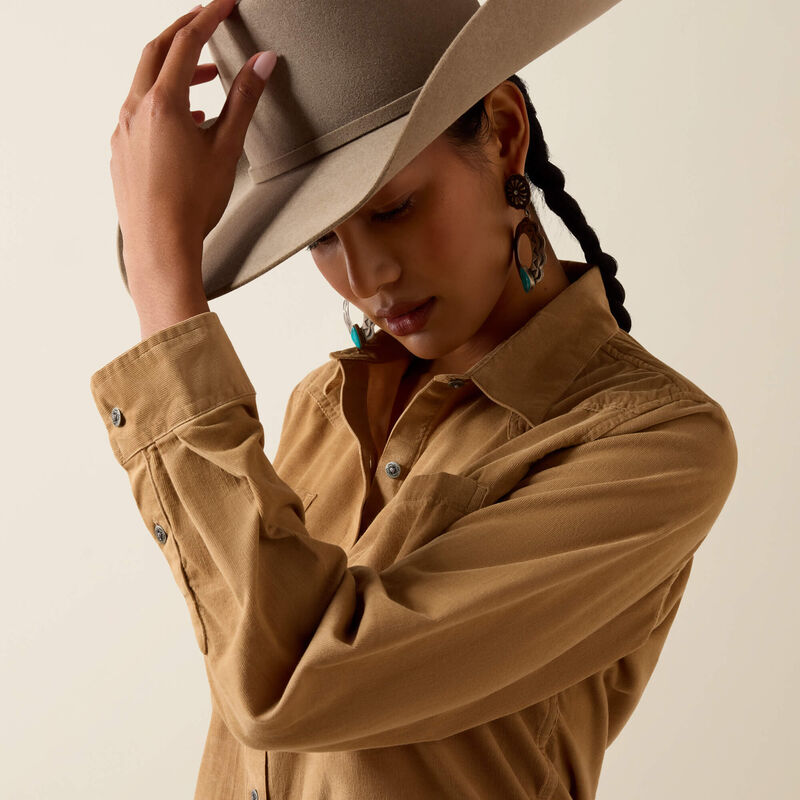 Ariat Billie Jean Long Sleeve Shirt in Tiger's Eye (Women's)