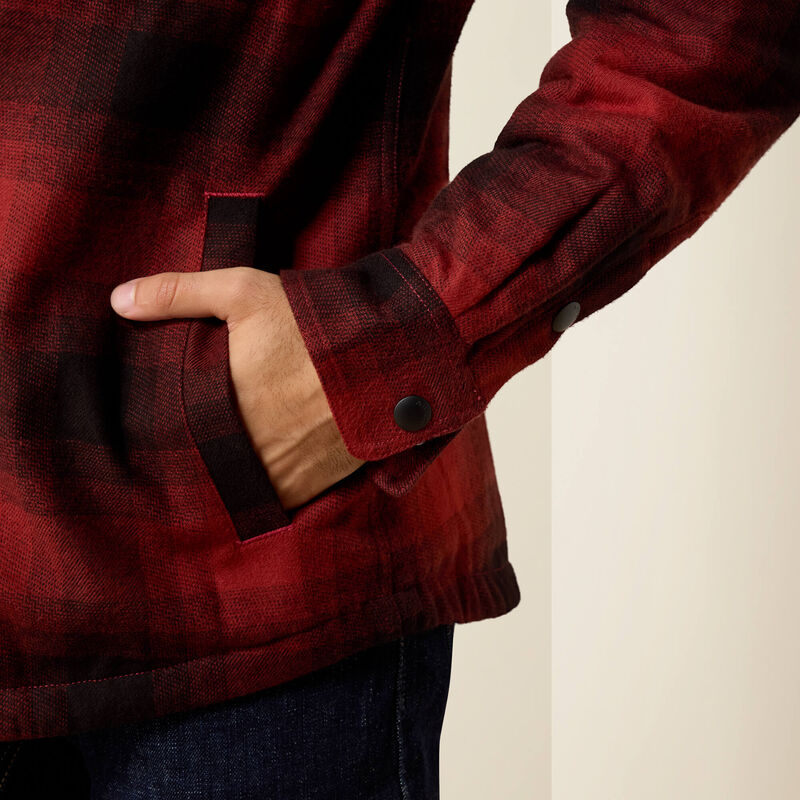 Ariat Retro Plaid Jacket in Red (Men's)