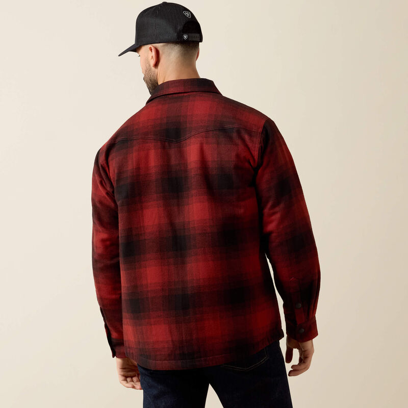 Ariat Retro Plaid Jacket in Red (Men's)