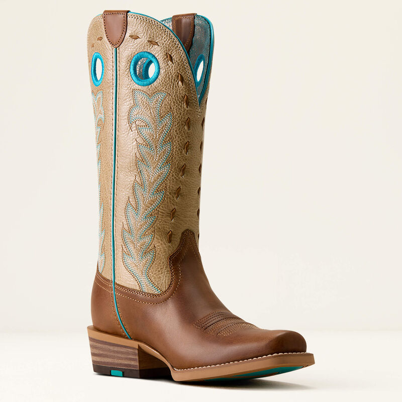 Ariat Lucera Narrow Cutter Boot in Wheat Brown / Soft Parchment (Women's)