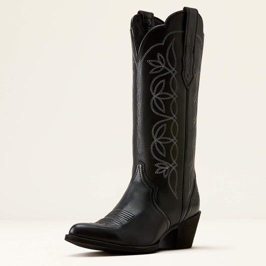 Ariat Heritage Blossom J Toe Western Boot in Suppl Black (Women's)
