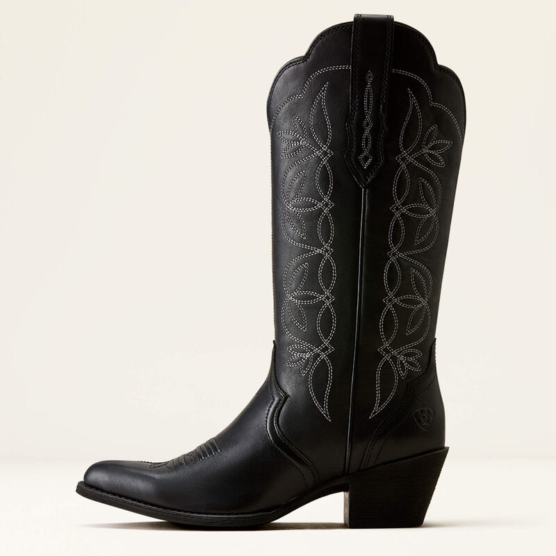 Ariat Heritage Blossom J Toe Western Boot in Suppl Black (Women's)