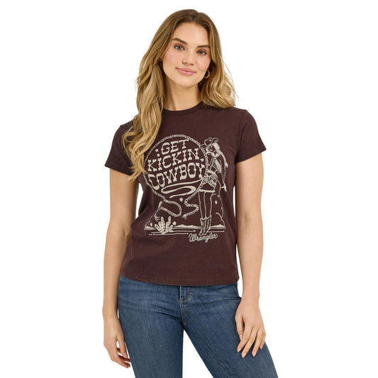 Wrangler GBU Retro Reg Kicking Cowboy in Brown (Women's)