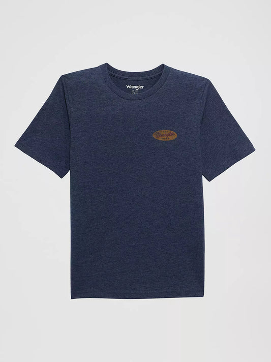 Wrangler Stampede Blue Graphic T-Shirt (Boy's)