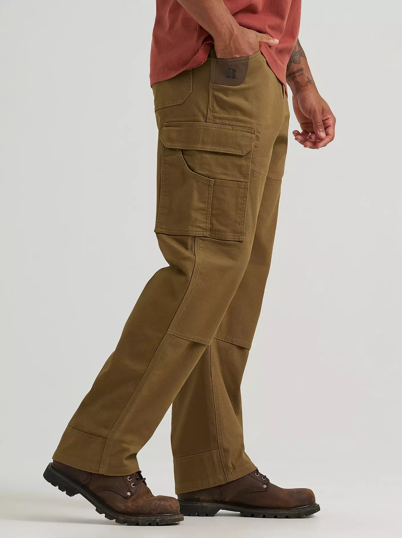 Wrangler RIGGS Workwear Performance Canvas Ranger Cargo Pant in Kangaroo (Men's)