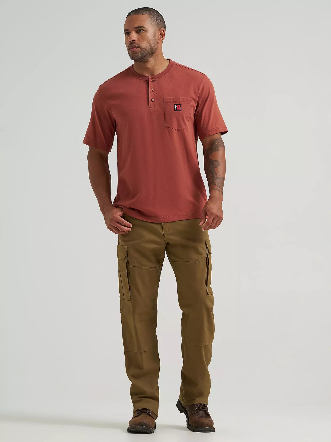 Wrangler RIGGS Workwear Performance Canvas Ranger Cargo Pant in Kangaroo (Men's)