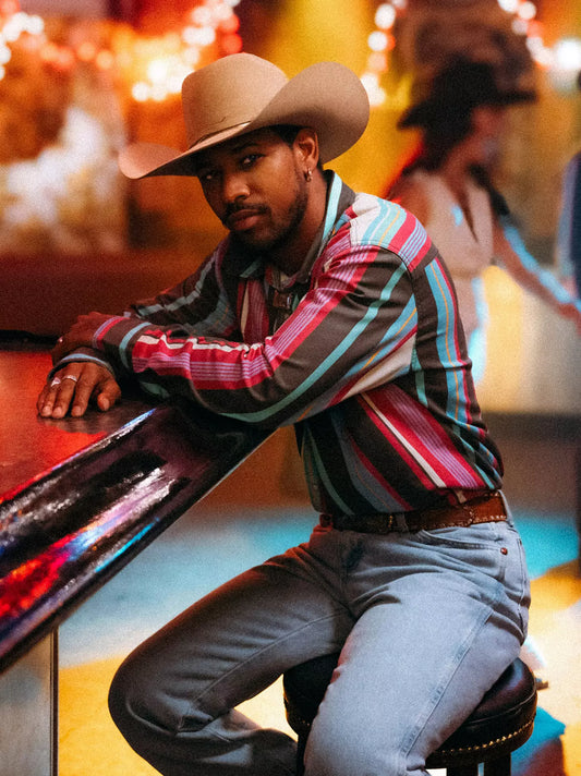 Wrangler Vintage-Inspired Brushpopper Western Snap Shirt (Men's)