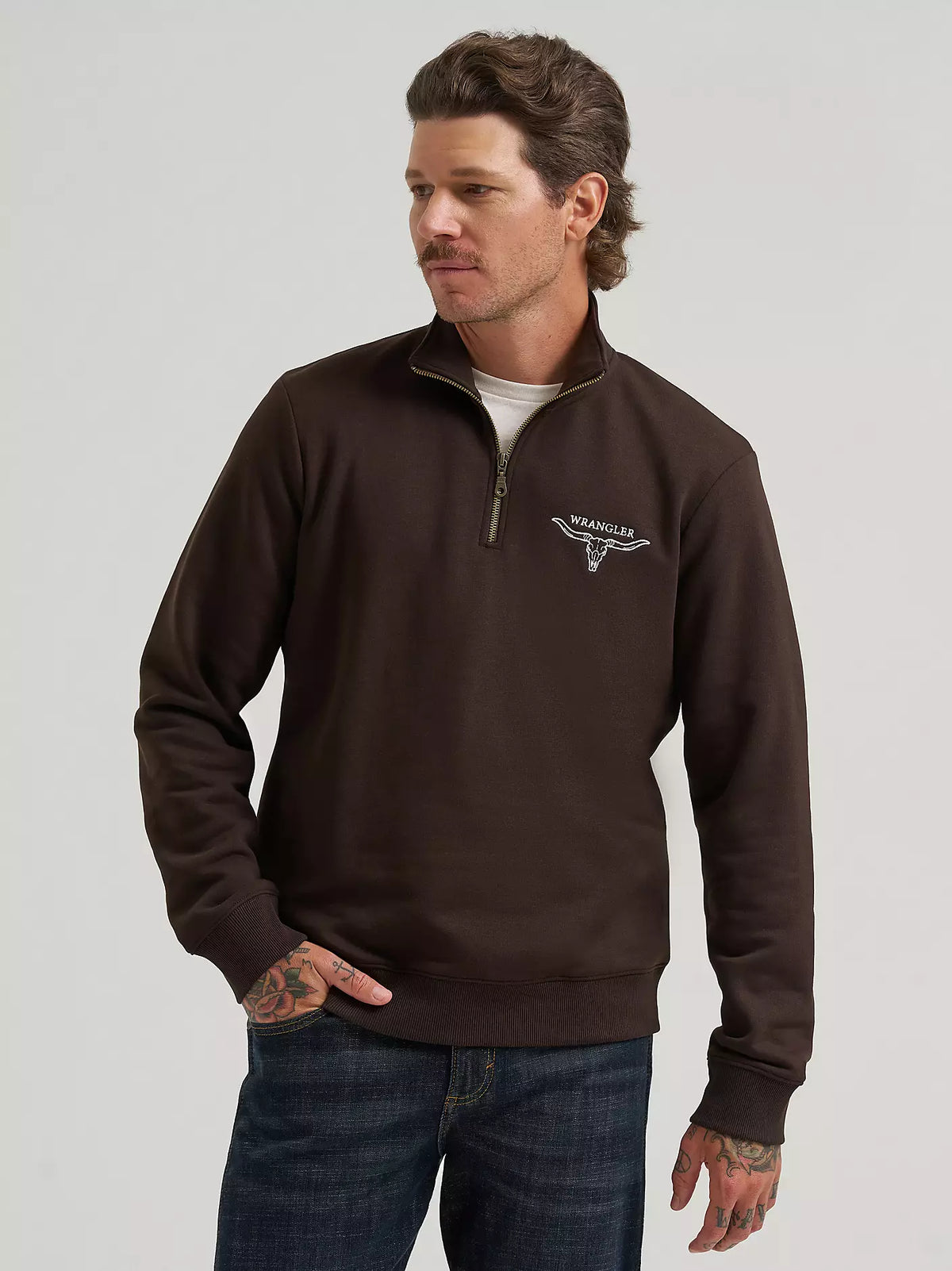 Wrangler Longhorn Wrangler Quarter-Zip Fleece Pullover (Men's)
