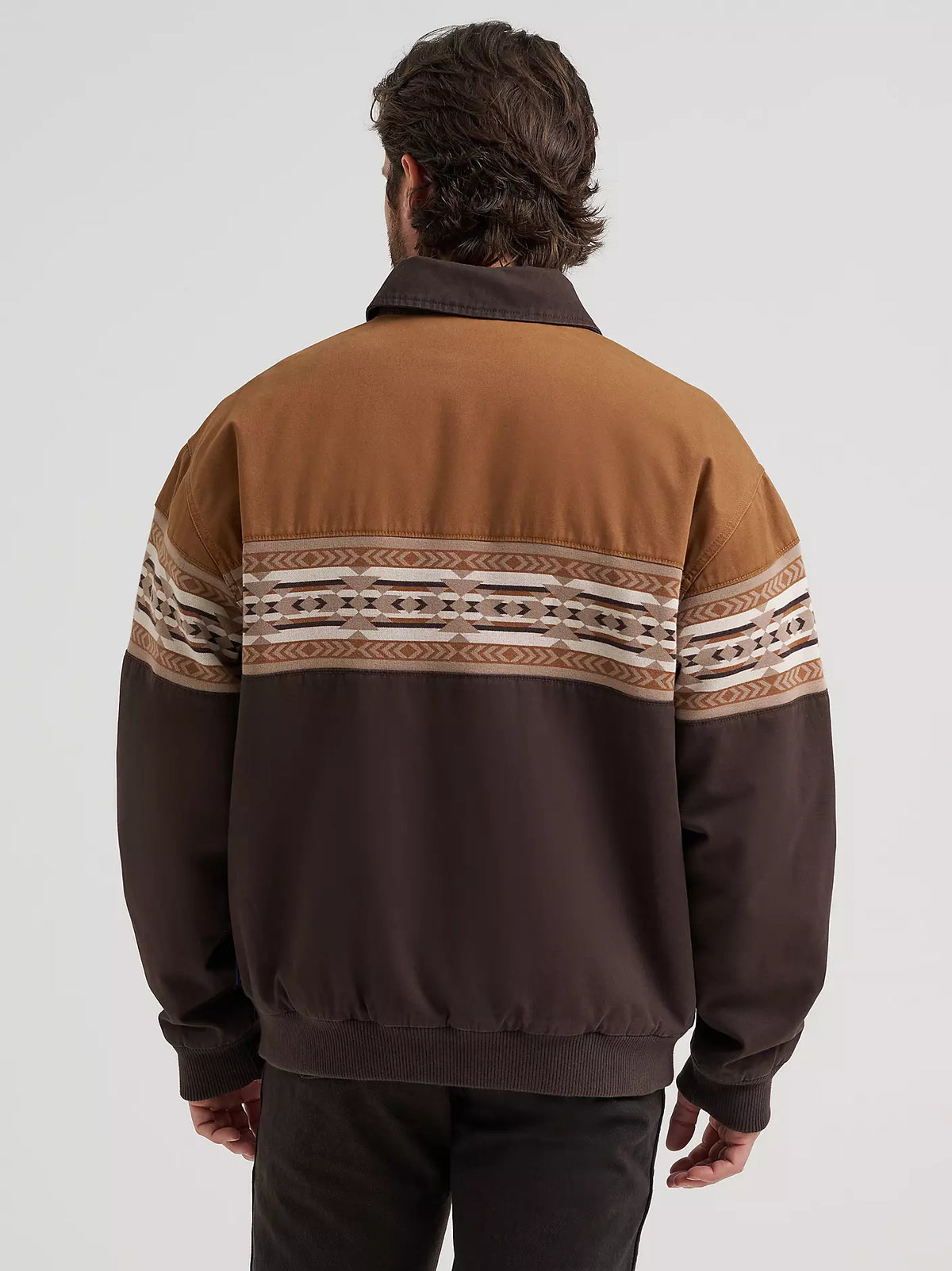 Wrangler Aztec Bomber Jacket in Chocolate Torte (Men's)