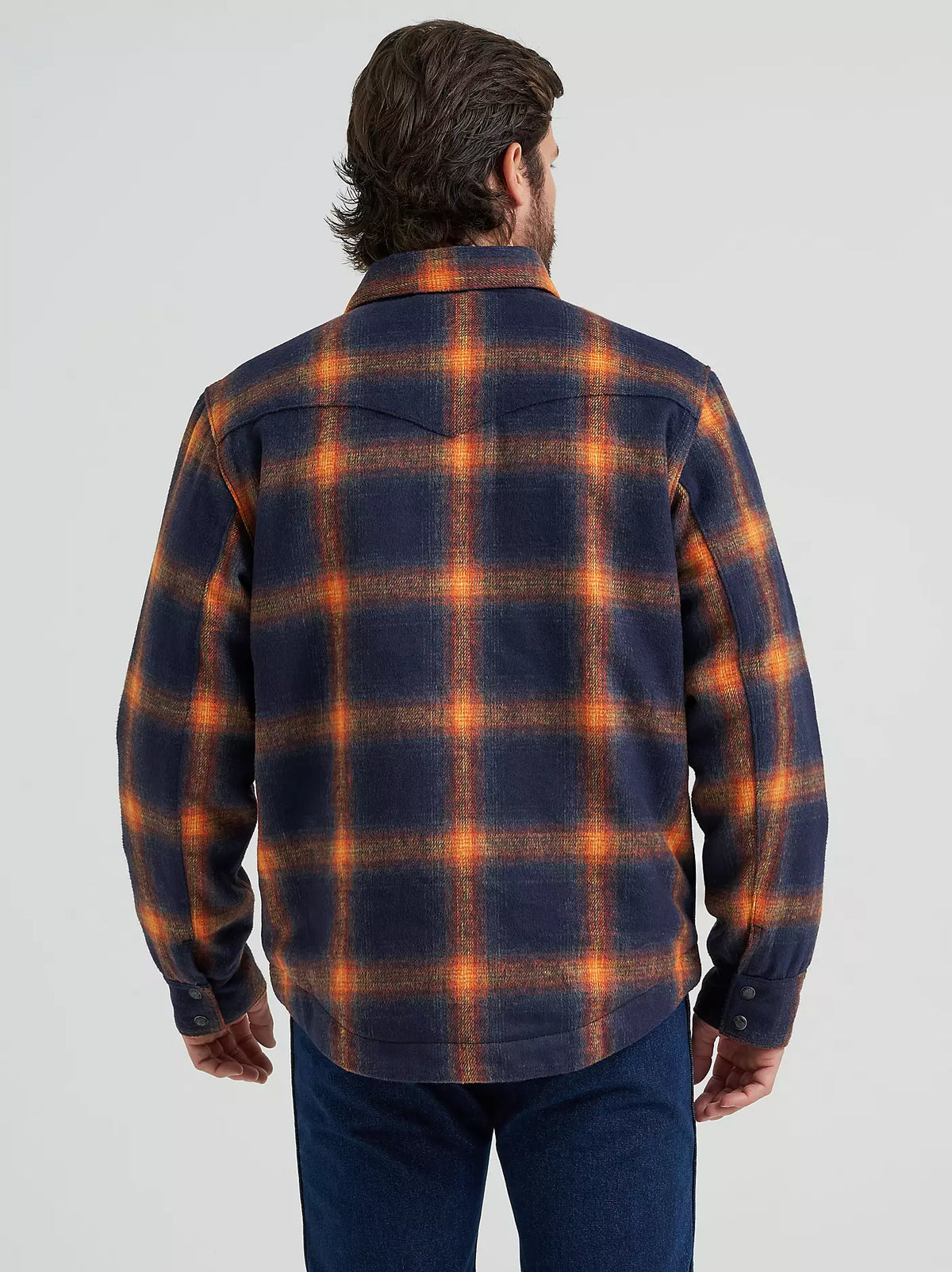 Wrangler Quilt Lined Flannel Jacket in Night Sky (Men's)