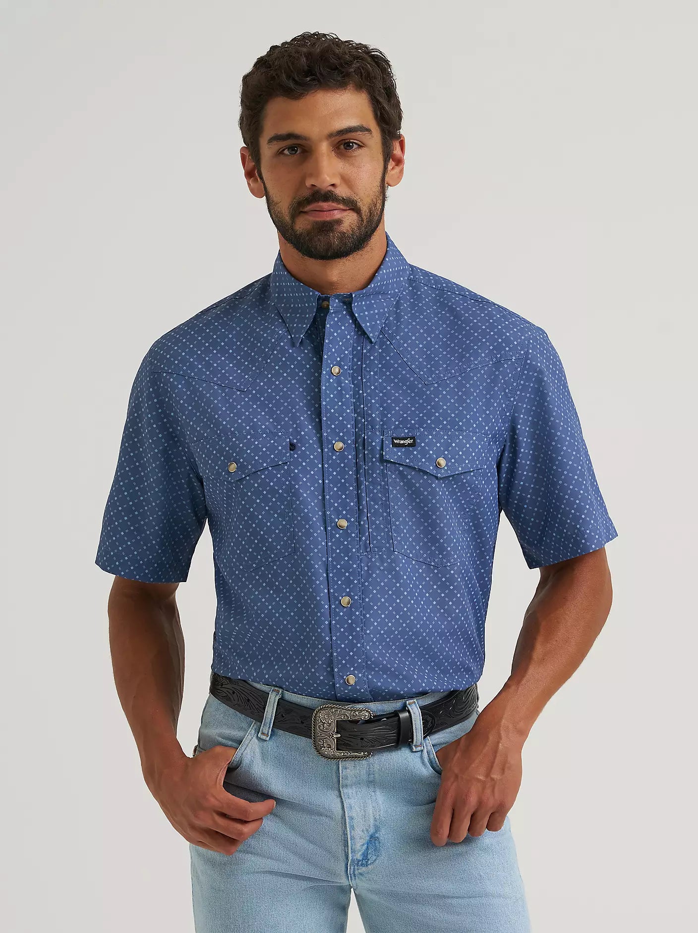 Wrangler All Terrain Gear Men's Performance Shirt in Indigo (Men's)