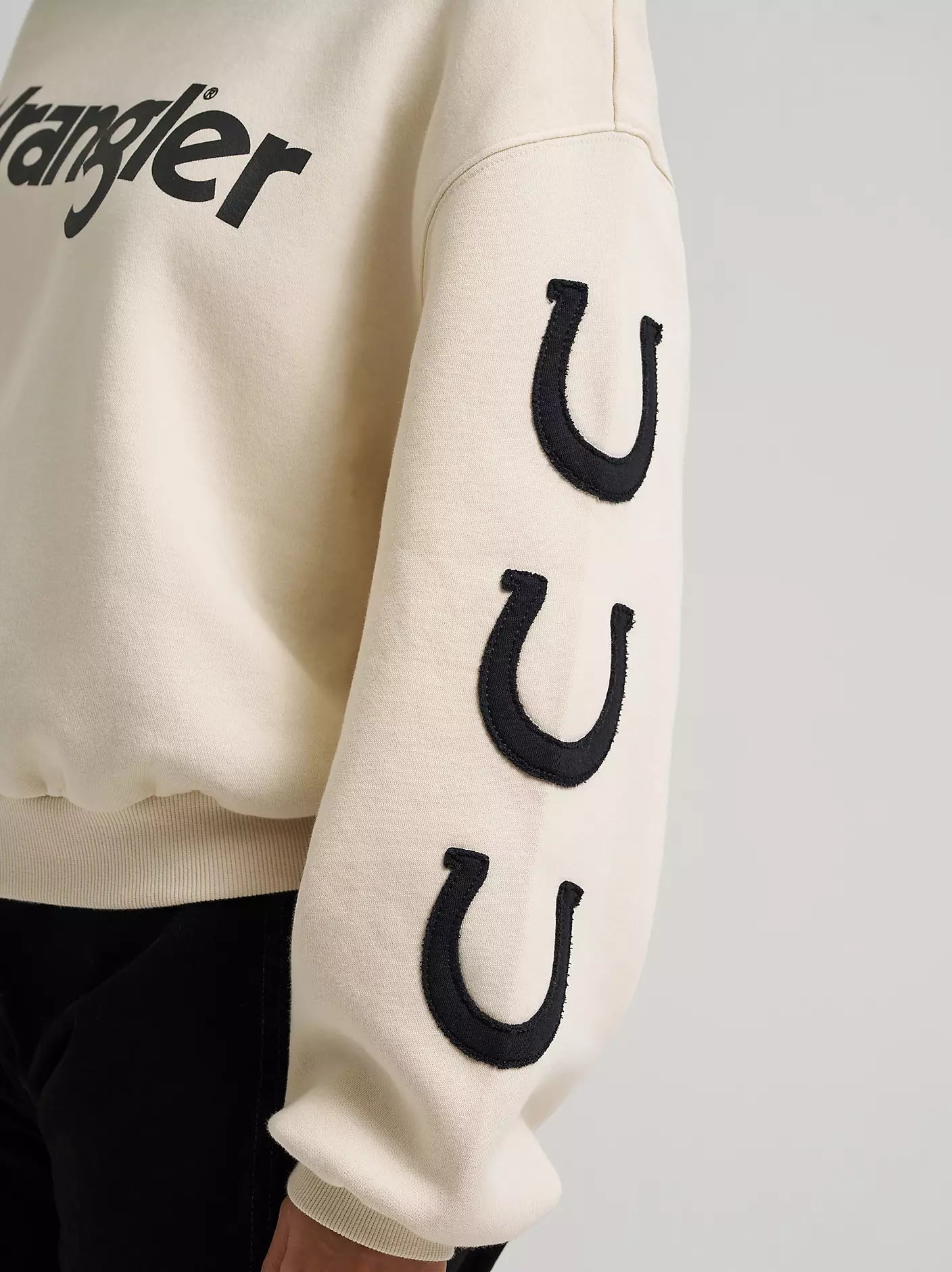 Wrangler Lucky Logo Crewneck in White (Women's)