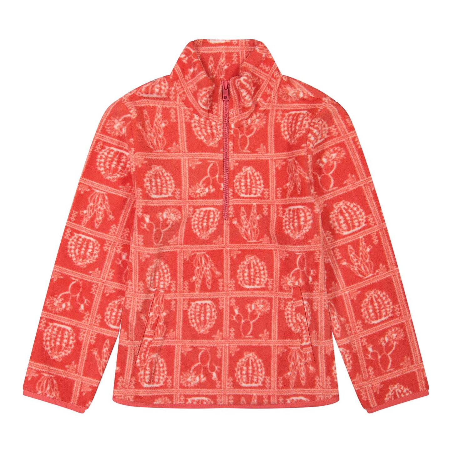 Wrangler Cactus Sherpa Fleece Pullover in Pink (Girl's)