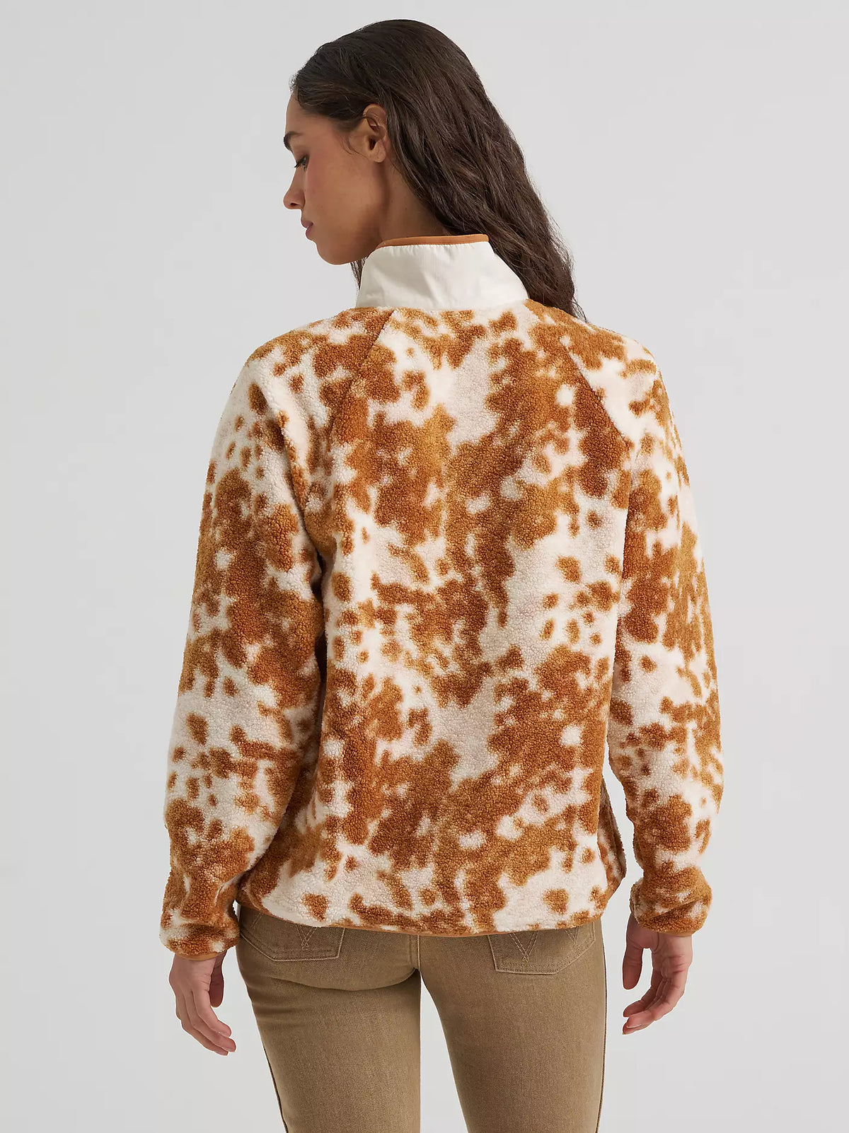 Wrangler Hay Away Sherpa in Cow Print (Women's)