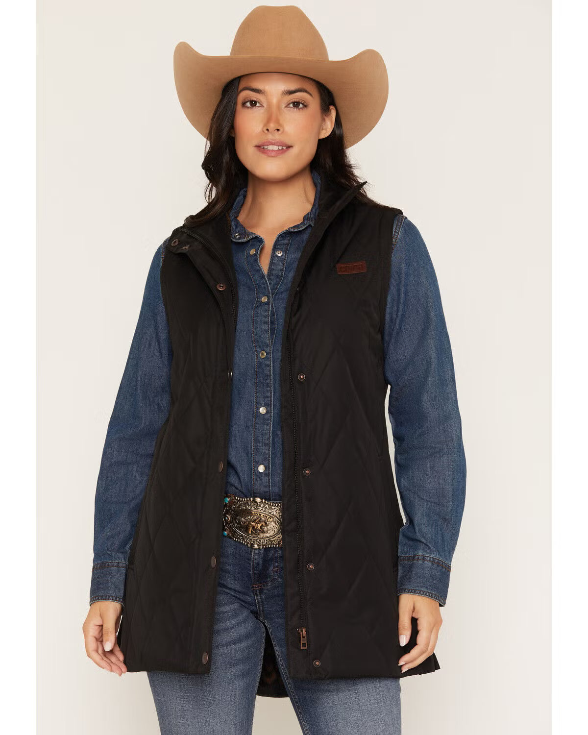 Cinch Quilted Barn Vest in Black (Women's)