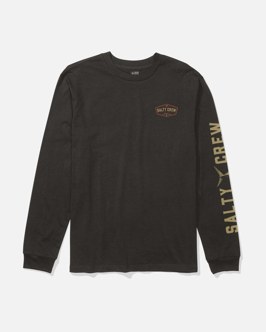 Salty Crew Tailfin Long Sleeve Shirt in Black (Men's)