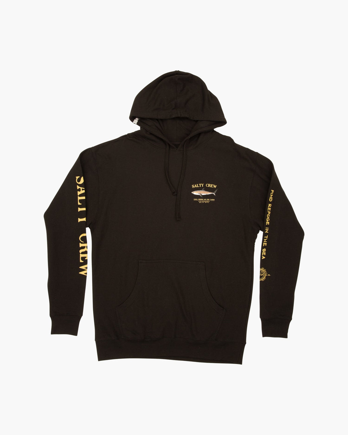 Salty Crew Bruce Fleece Hoodie in Black (Men's)
