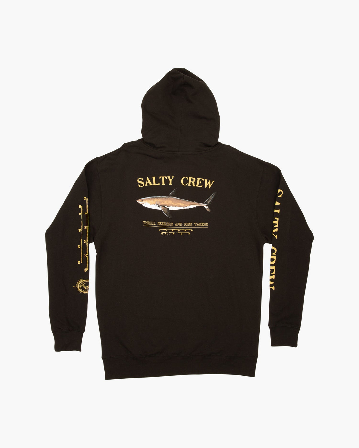 Salty Crew Bruce Fleece Hoodie in Black (Men's)
