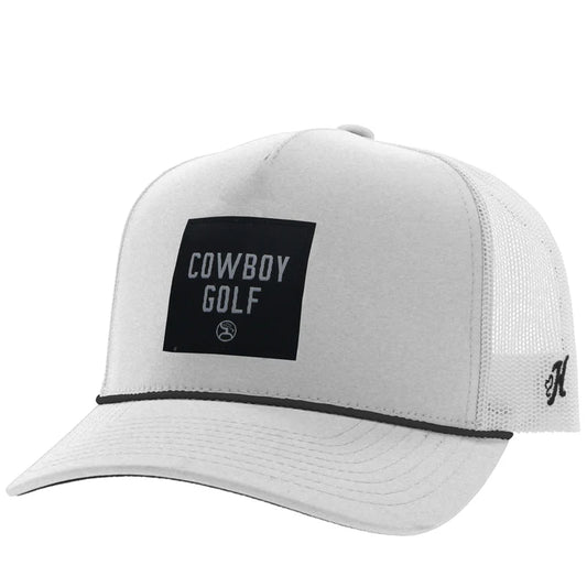 Hooey - "Backswing" Cowboy Golf White Trucker Hat