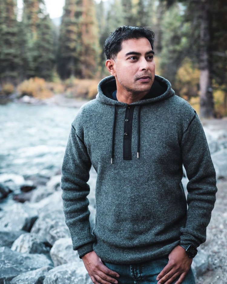 Rawman & Co - Grey Hooded Sweater