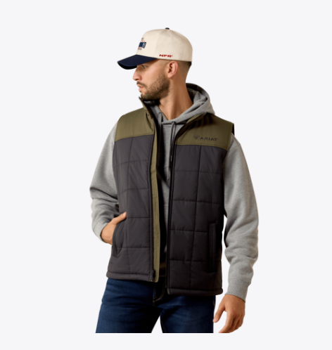 Ariat Crius Insulated Vest in Phantom/Grape Leaf (Men's)