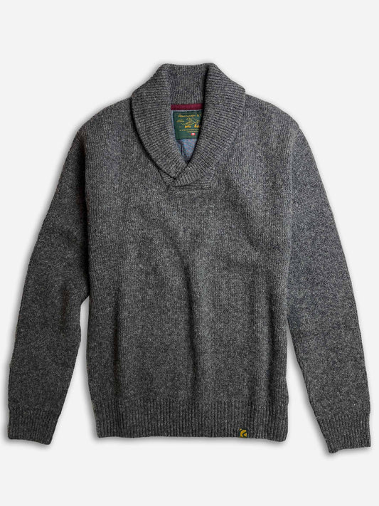 Rawman & Co - Grey Shawl Neck