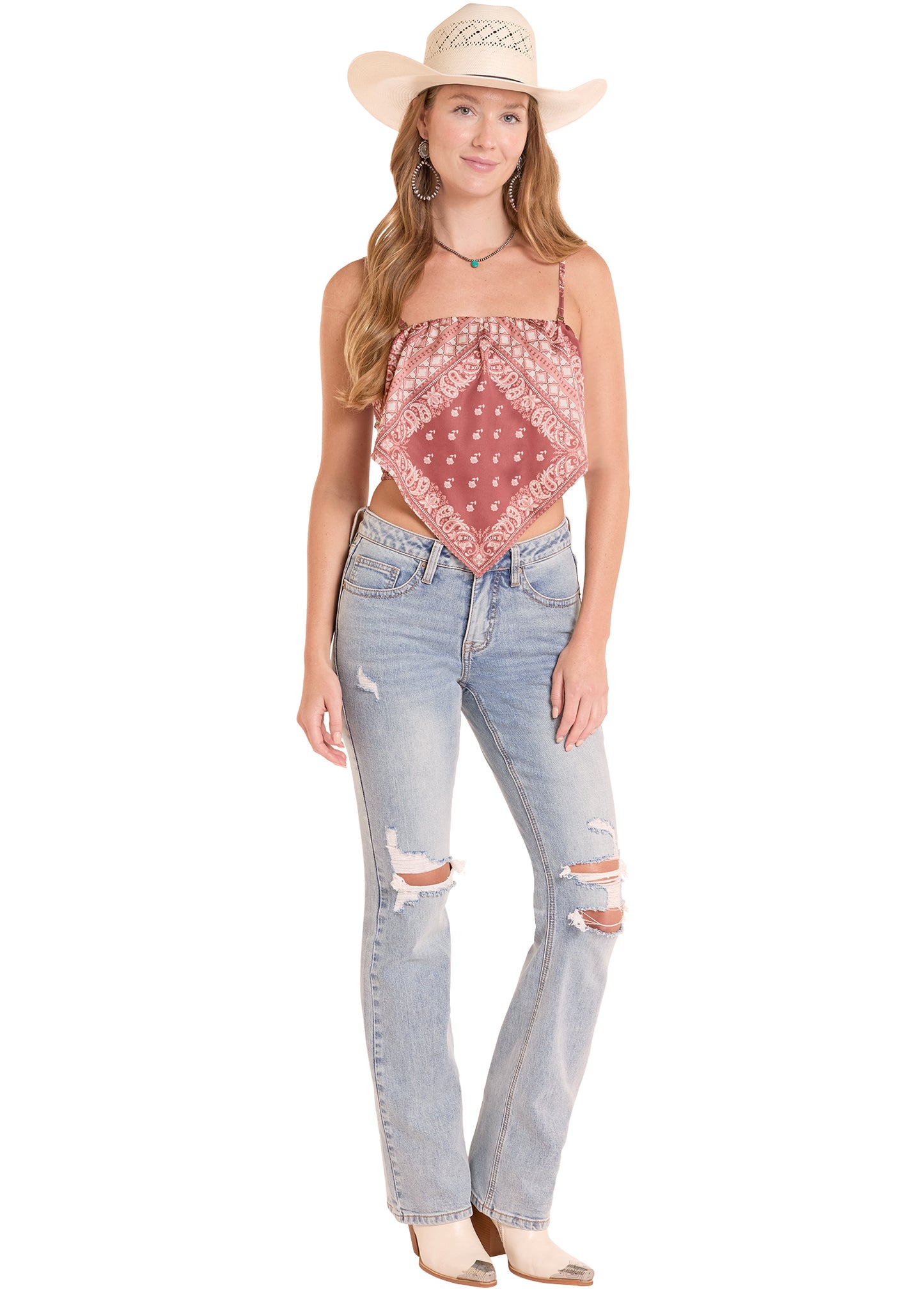 Rock&Roll Denim Bandana Tank Top (Women's)