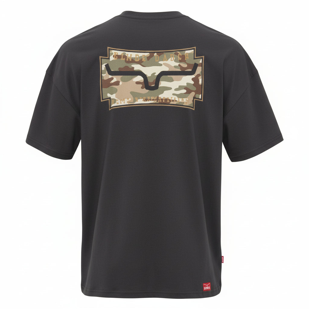 Kimes Black Camo Crest Tee Shirt (Men's)