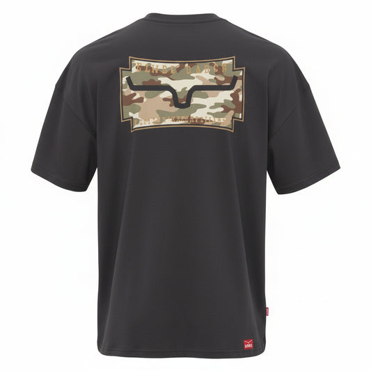 Kimes Black Camo Crest Tee Shirt (Men's)