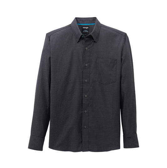 Wrangler® X Cody Johnson Long Sleeve Classic Fit Shirt in Black Shadow (Men's)